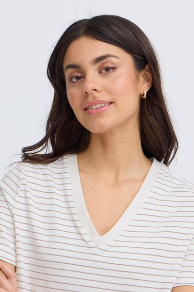 Fransa Feba V Neck T-Shirt