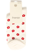 Fransa Sina Socks - Red Polkadot & Floral