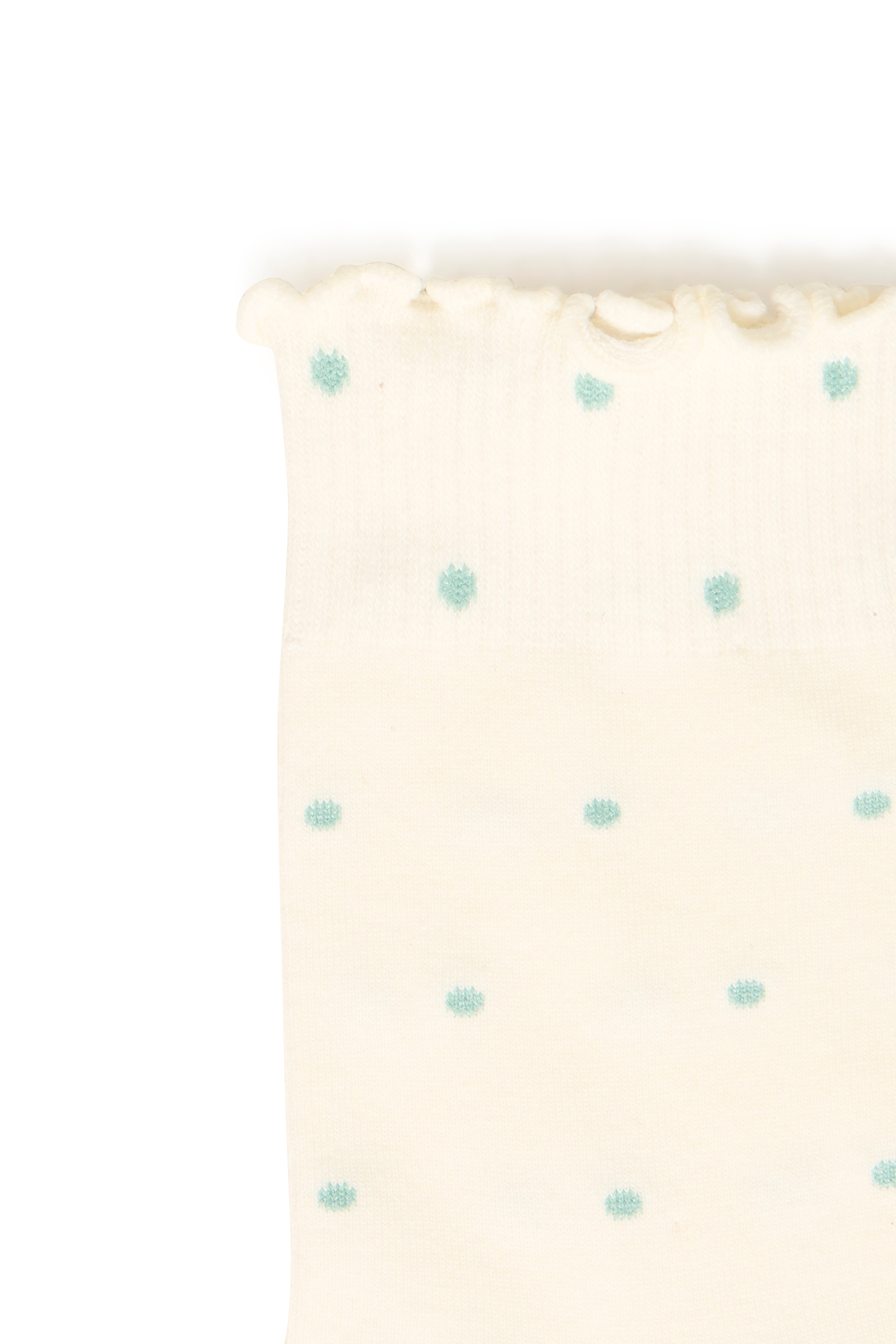 Fransa Sina Socks - Blue Polkadot & Floral