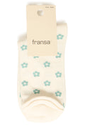 Fransa Sina Socks - Blue Polkadot & Floral