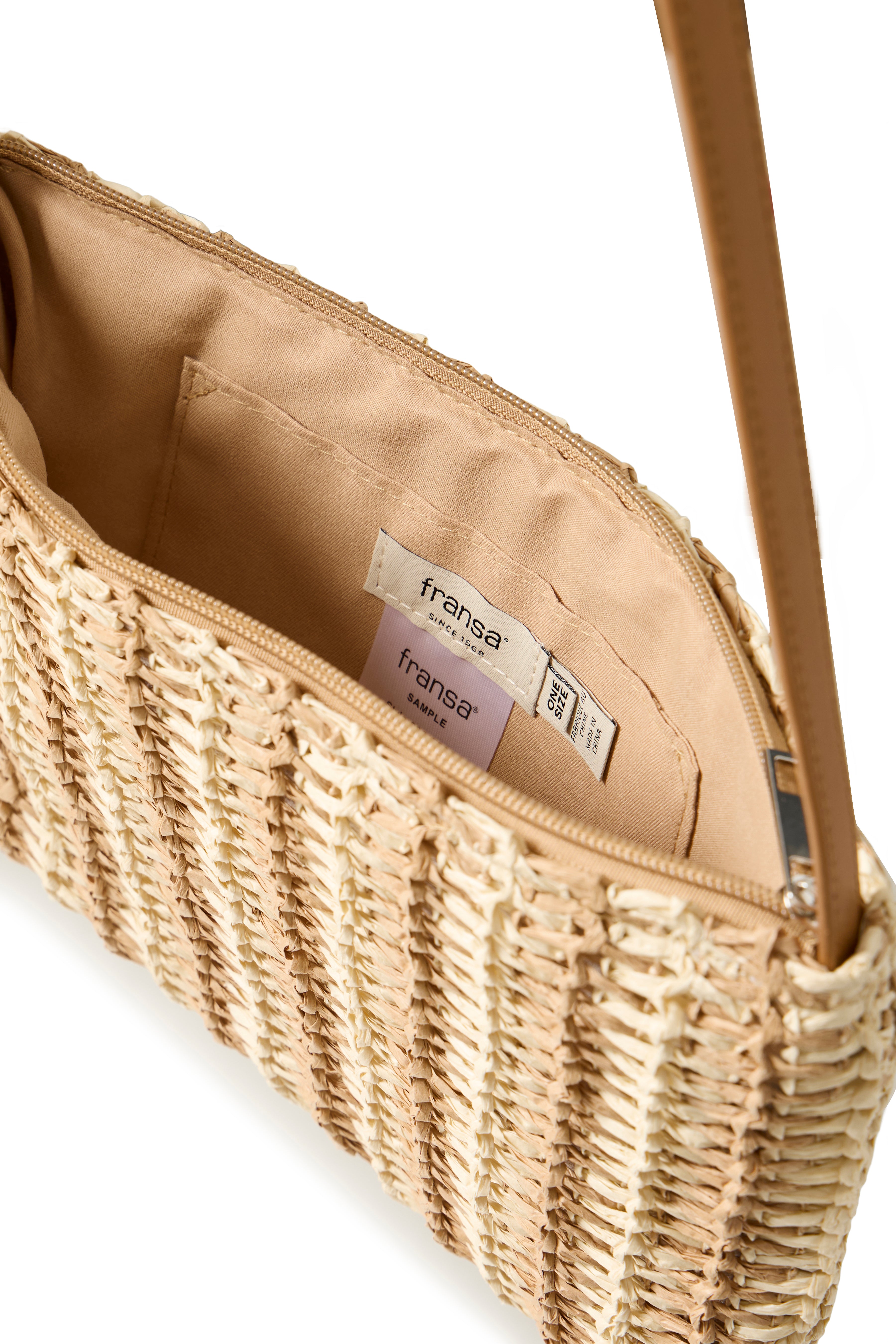 Fransa Paola Woven Crossbody Bag