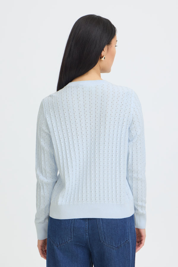 Fransa Vanessa Perforated Pointelle Dot Jumper