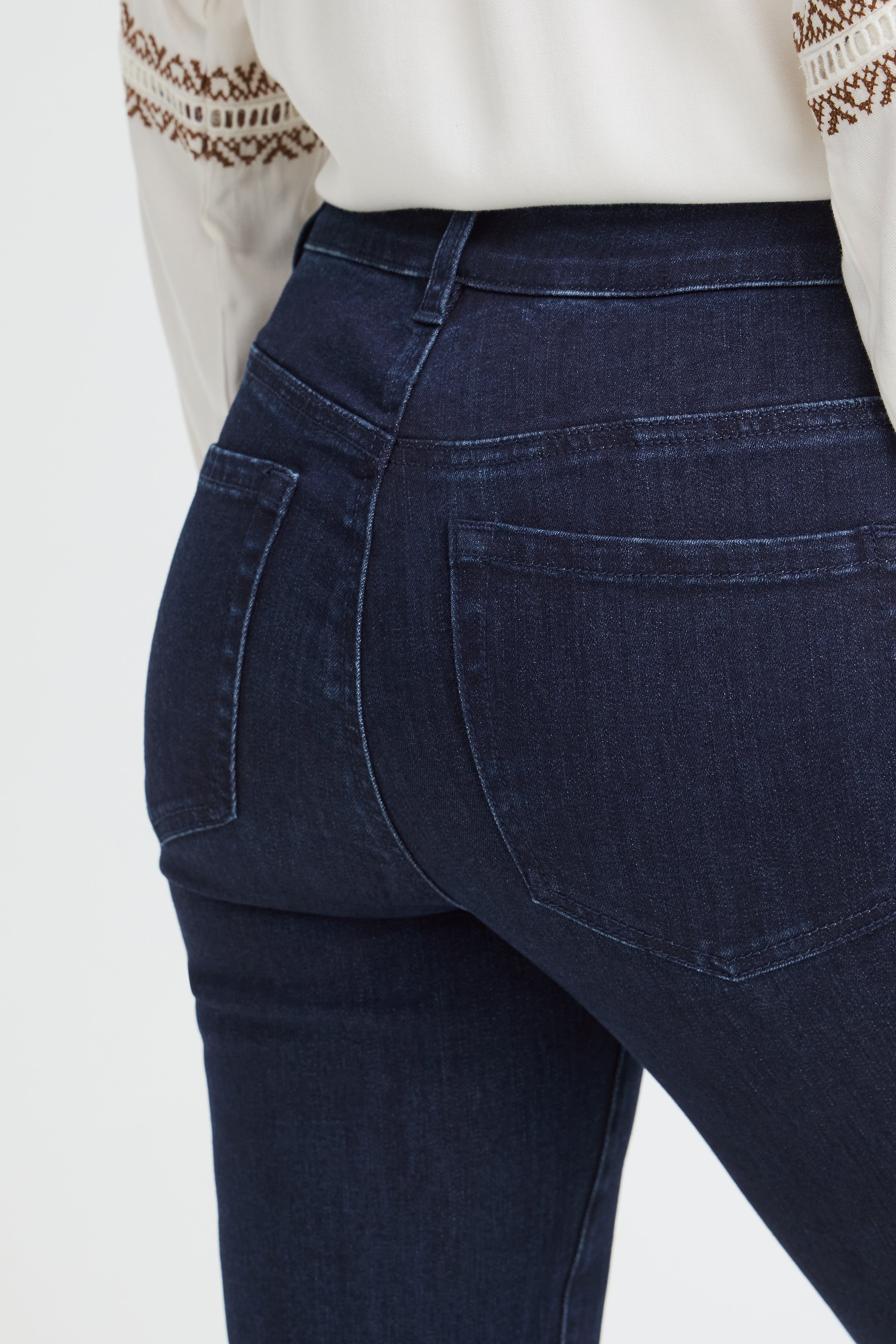 Fransa Lissi Hanna Button Front Slim Straight Jeans