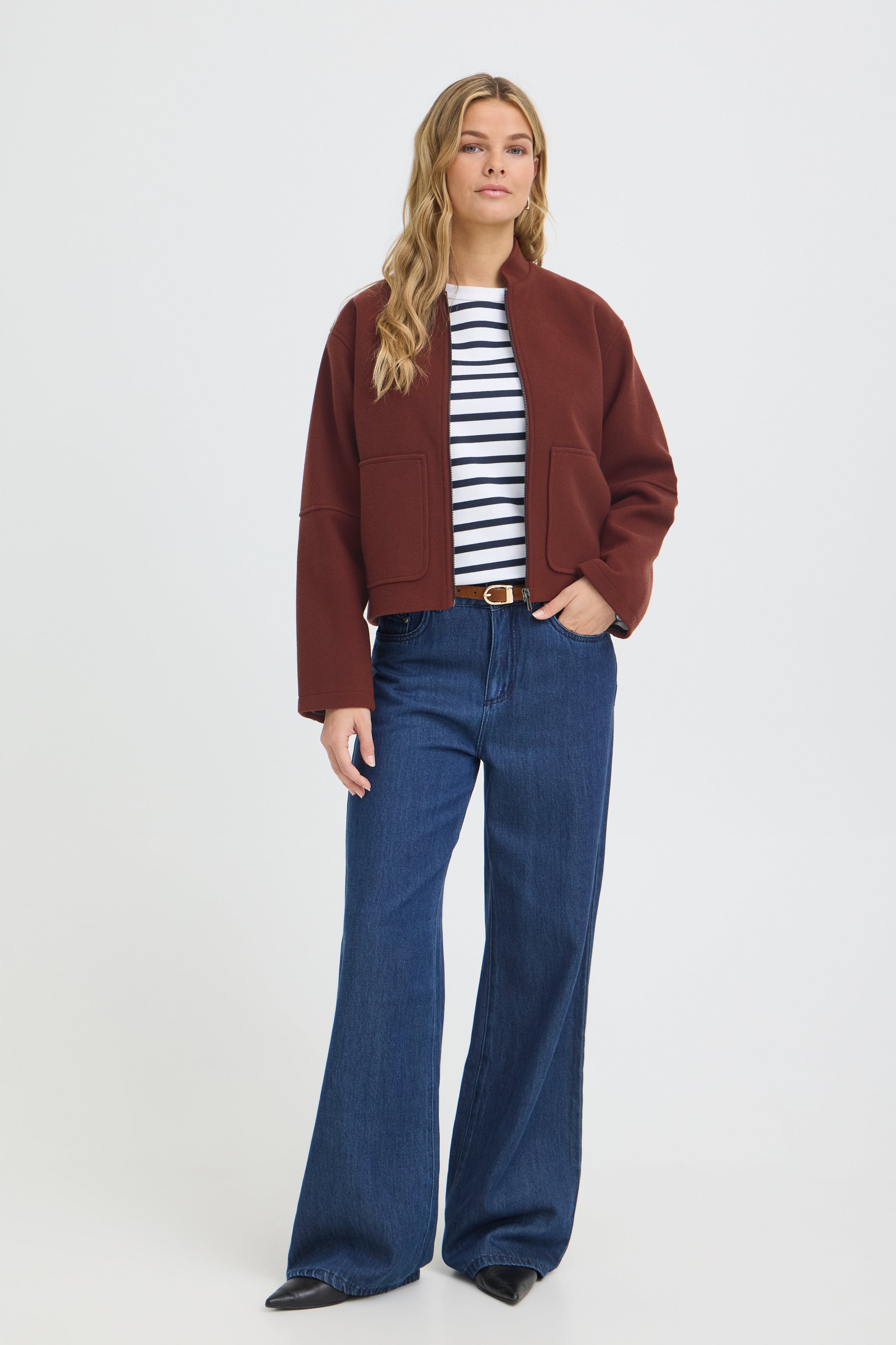 Fransa Joa Pocket Front Bomber Jacket