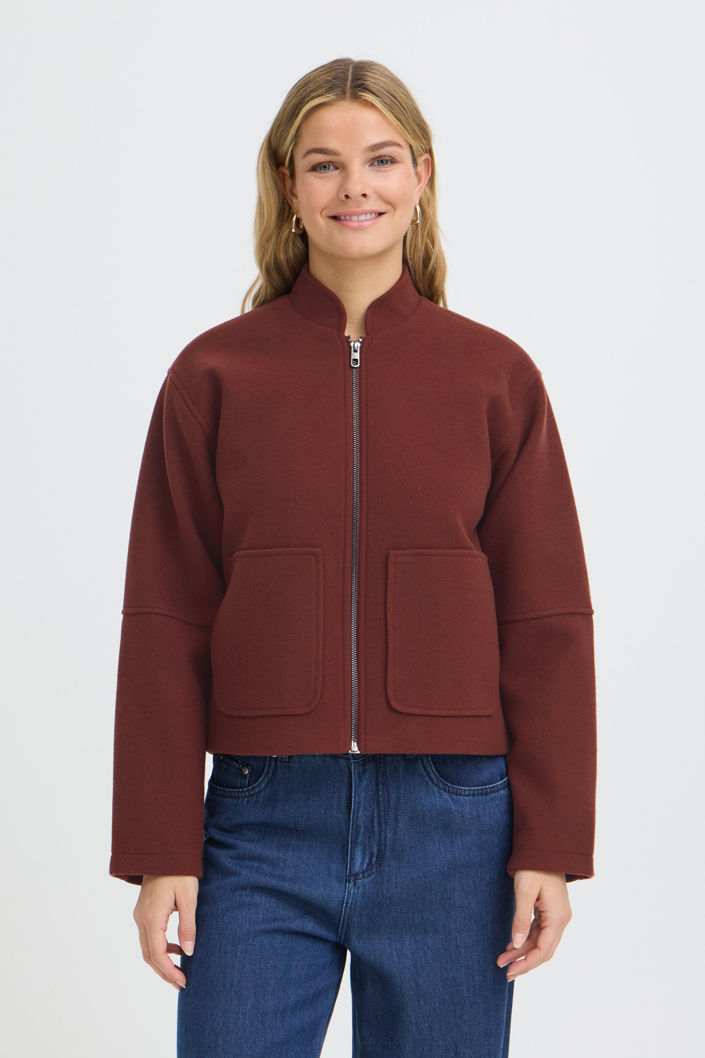 Fransa Joa Pocket Front Bomber Jacket