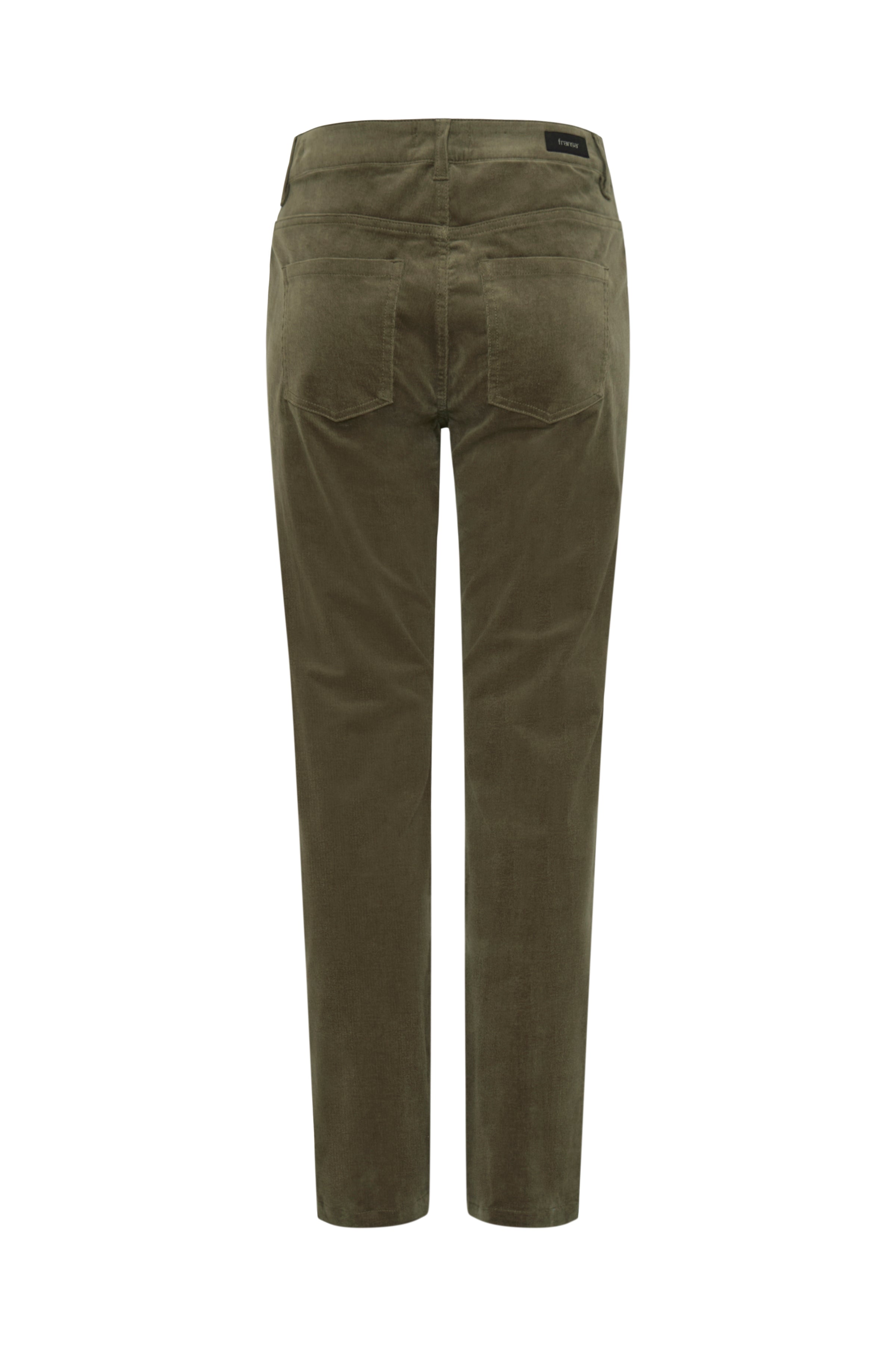 Fransa Tessa Cord Straight Leg Trousers – Olive