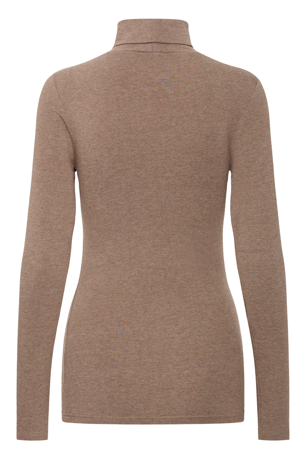B.Young Pamila Long Sleeve Roll Neck Top - Walnut Taupe