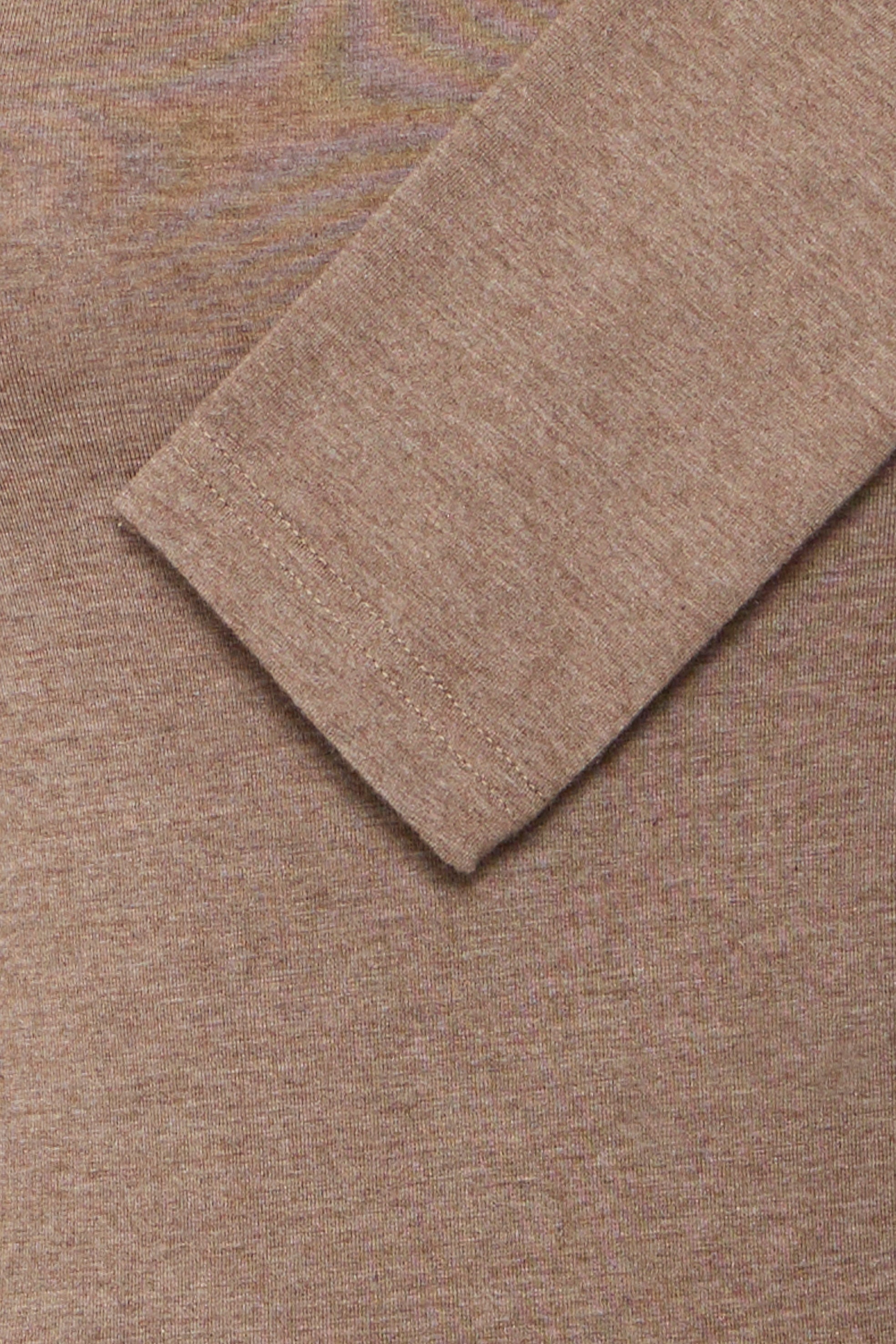 B.Young Pamila Long Sleeve Roll Neck Top - Walnut Taupe