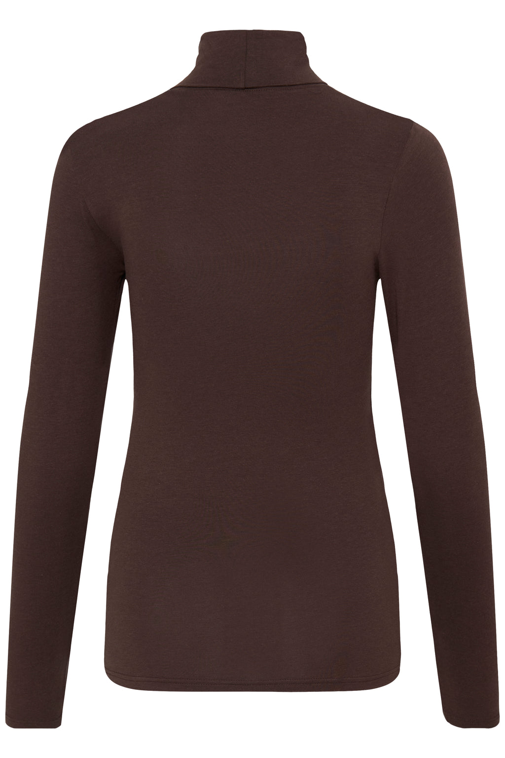 B.Young Pamila Roll Neck Top – Chocolate