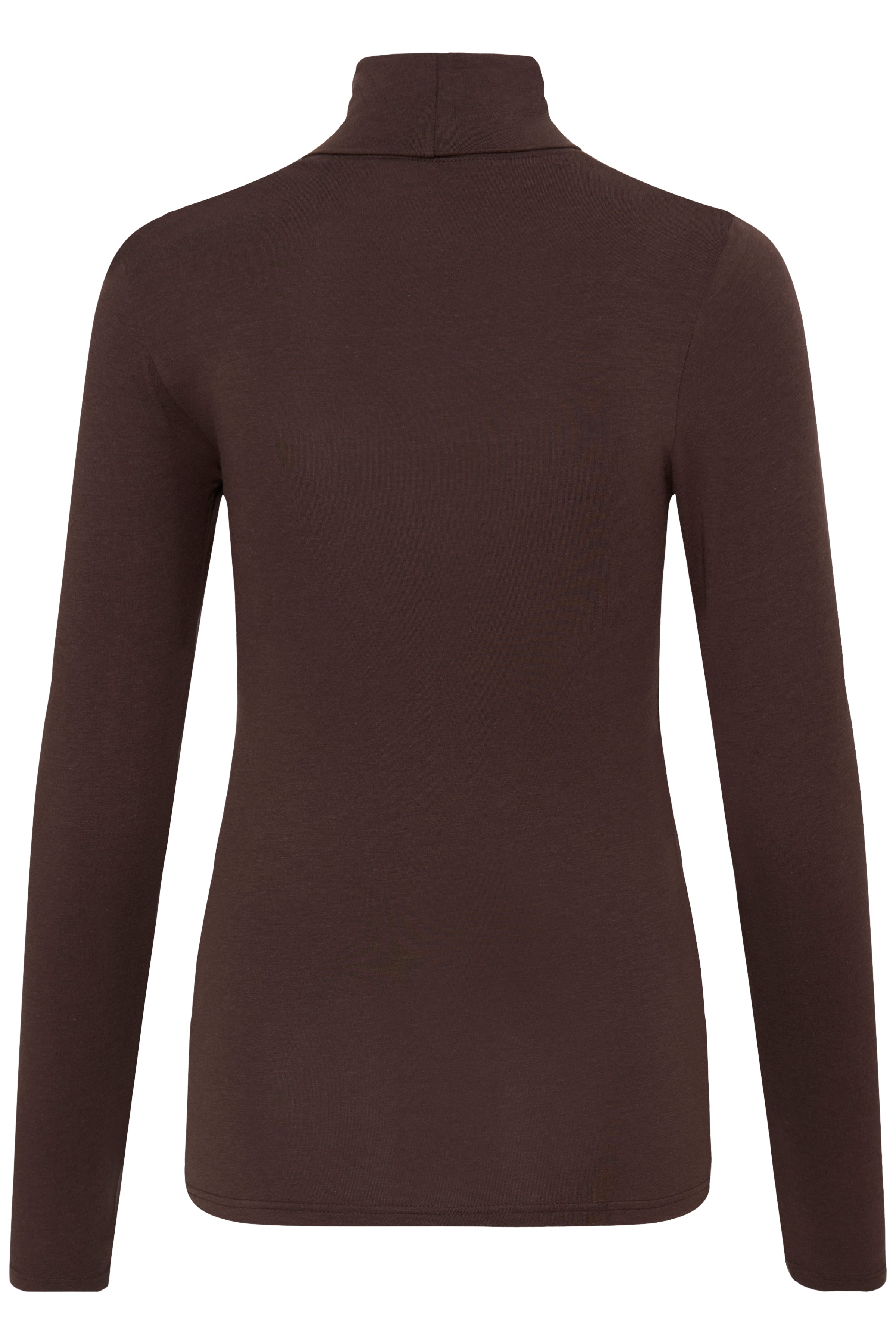 B.Young Pamila Roll Neck Top – Chocolate