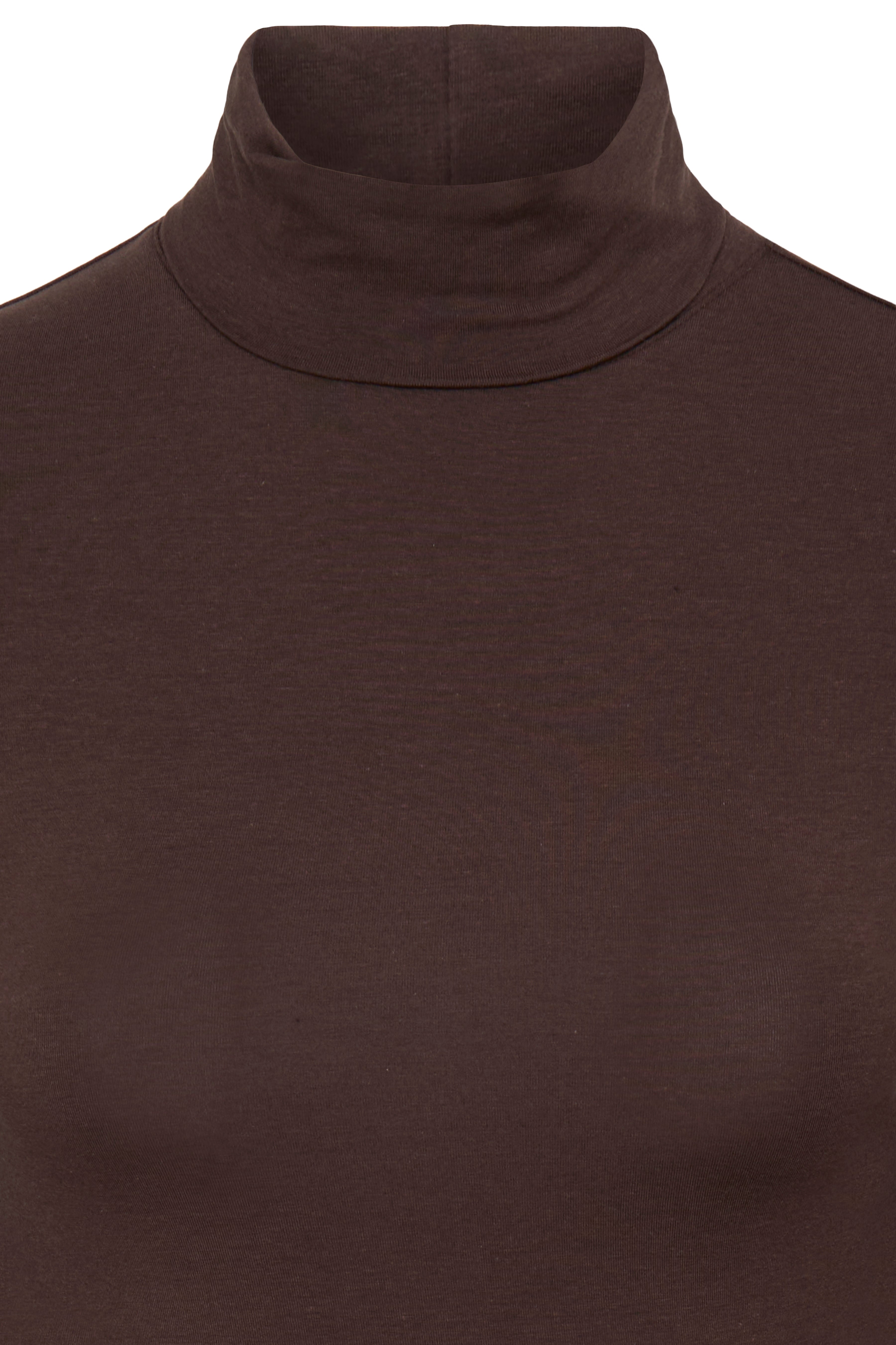 B.Young Pamila Roll Neck Top – Chocolate
