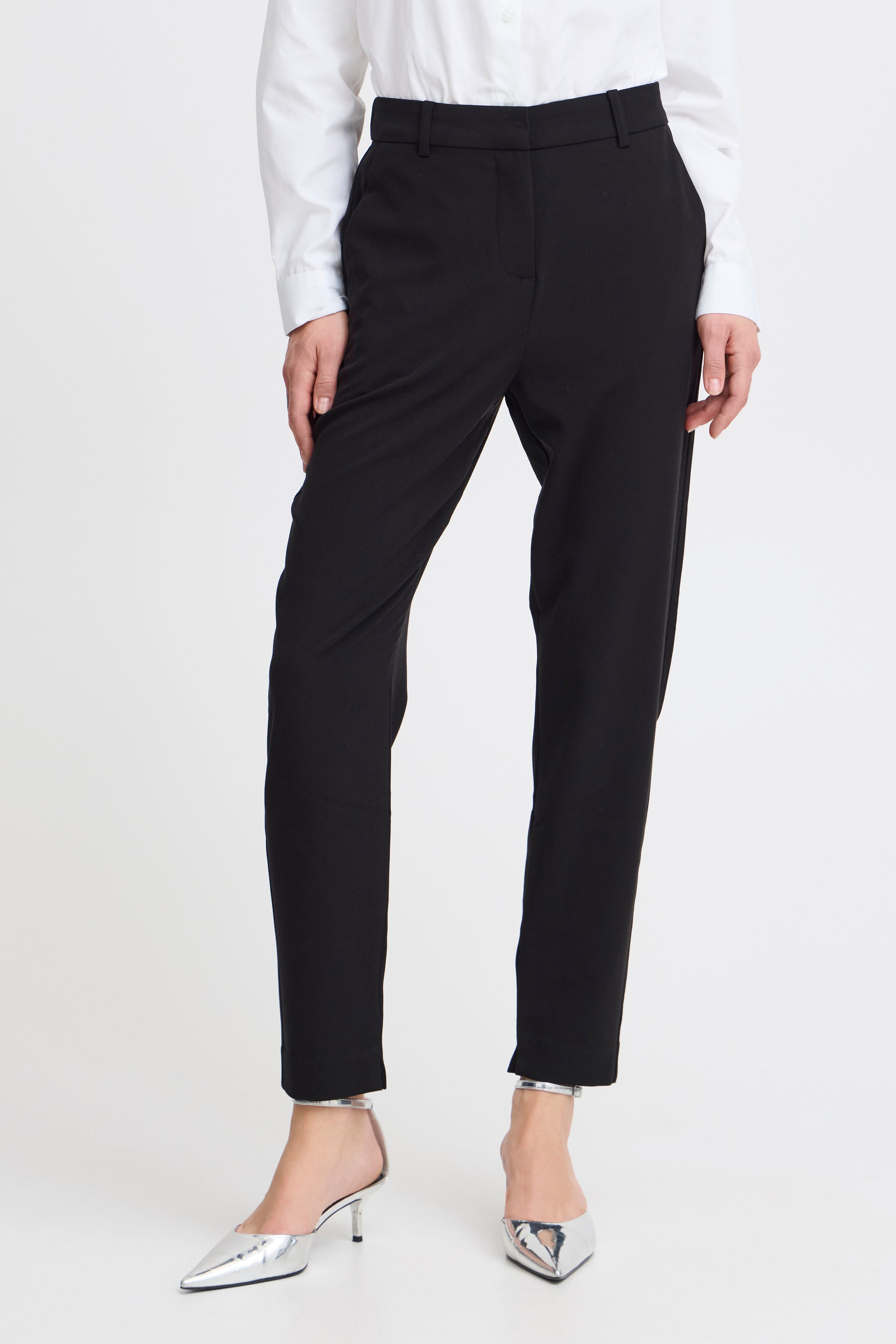 B.Young Danta Slim Leg Tailored Trousers - Short / Petite