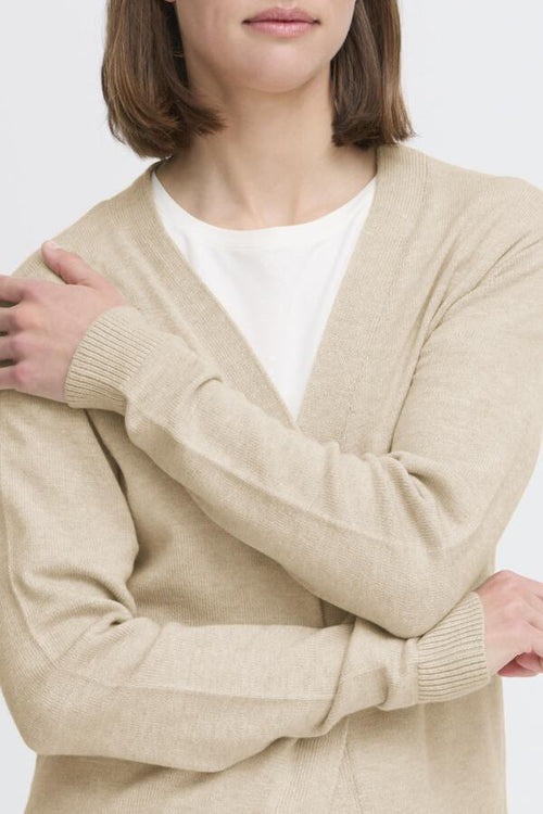 B.Young Nonina Open Drape Cardigan - Beige
