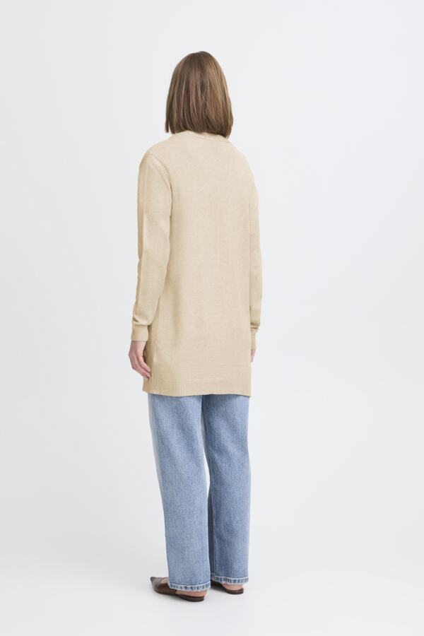 B.Young Nonina Open Drape Cardigan - Beige