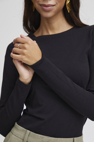 B.Young Pamila Long Sleeve T-Shirt - Black