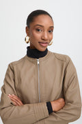 B.Young Acom Faux Leather Biker Jacket