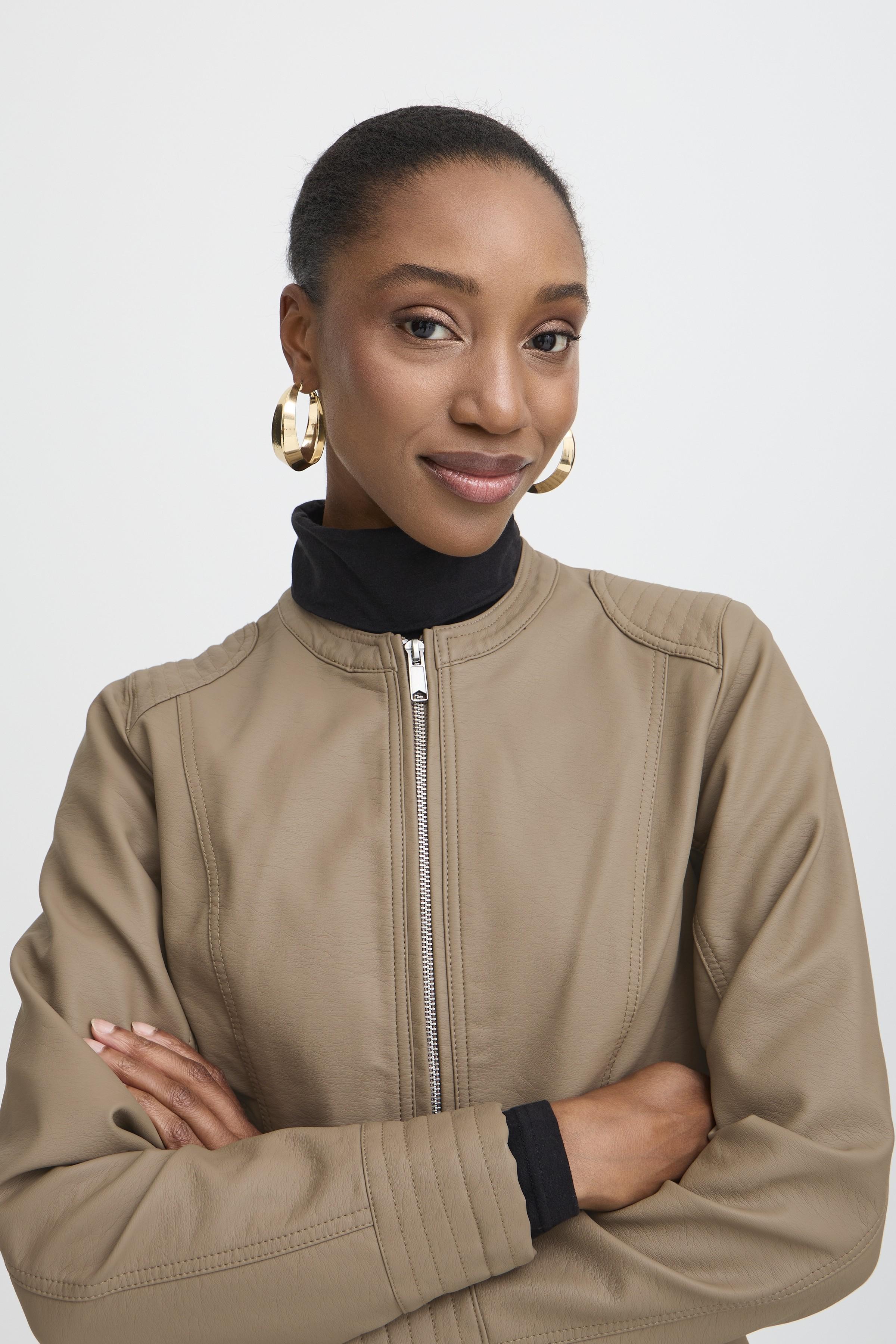 B.Young Acom Faux Leather Biker Jacket