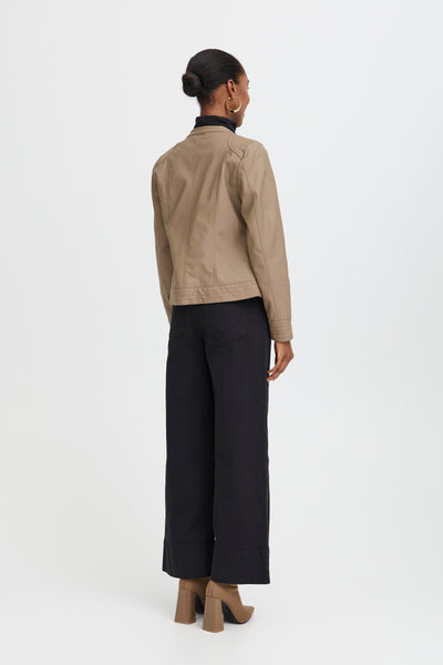 B.Young Acom Faux Leather Biker Jacket