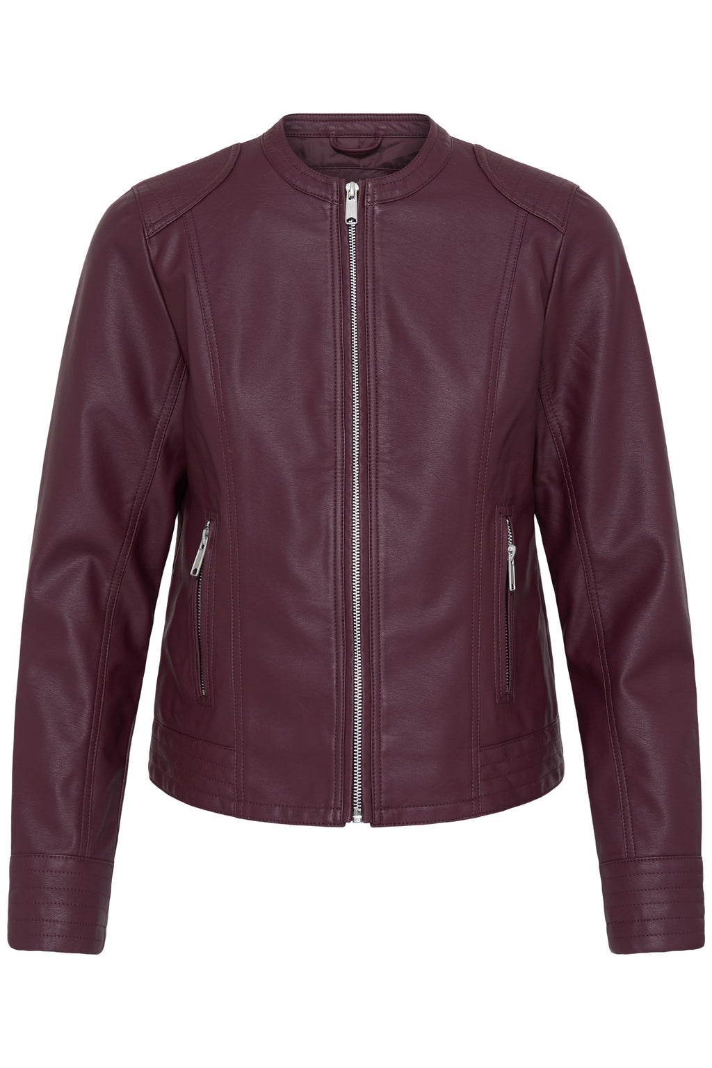 B.Young Acom Faux Leather Biker Jacket - Fig