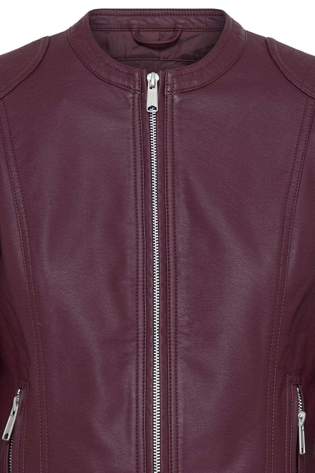 B.Young Acom Faux Leather Biker Jacket - Fig
