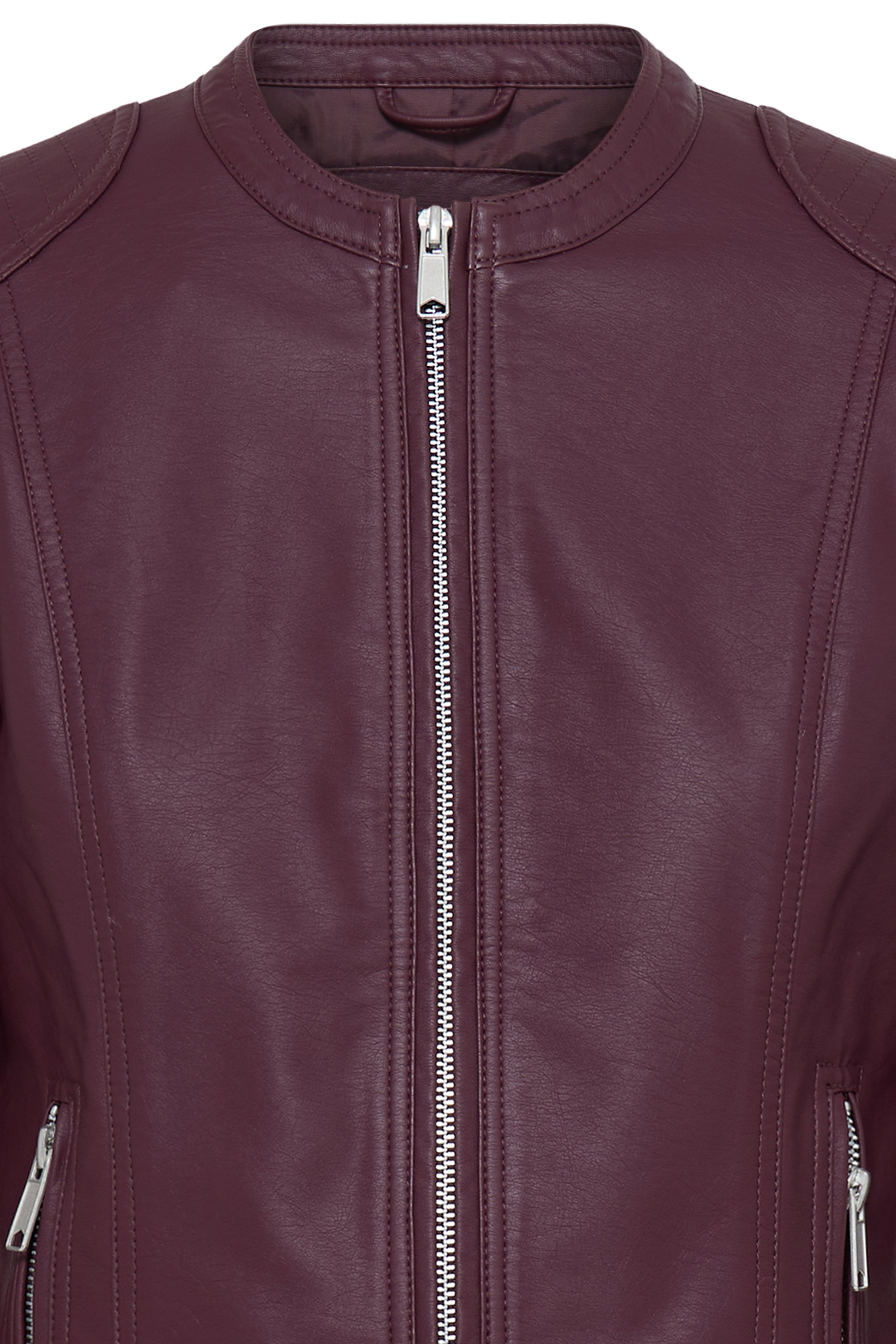 B.Young Acom Faux Leather Biker Jacket - Fig