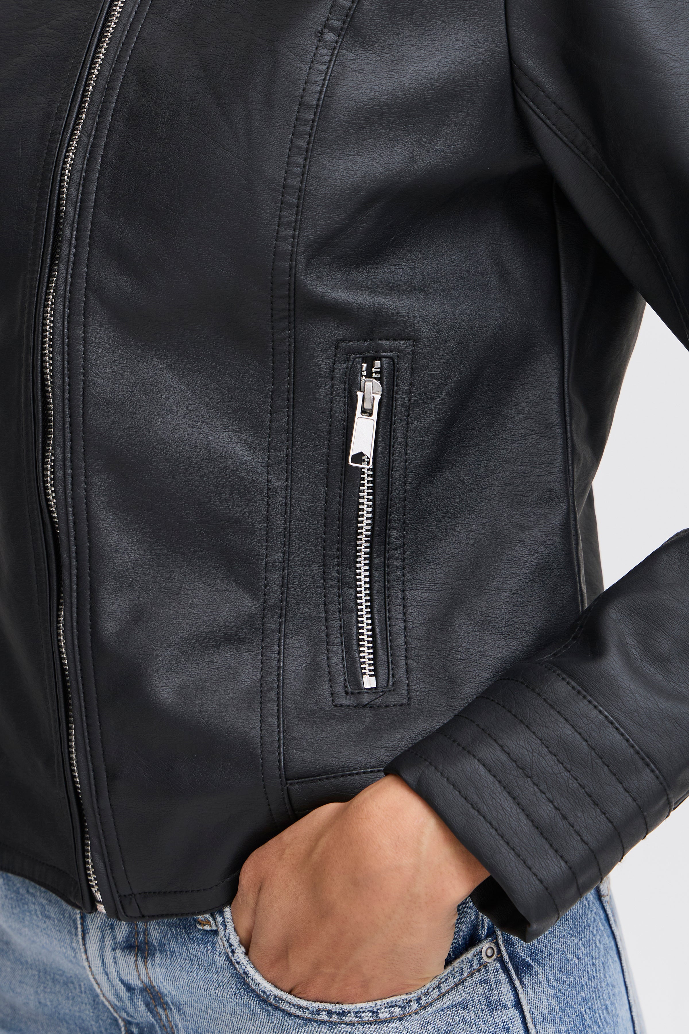 B.Young Acom Faux Leather Jacket