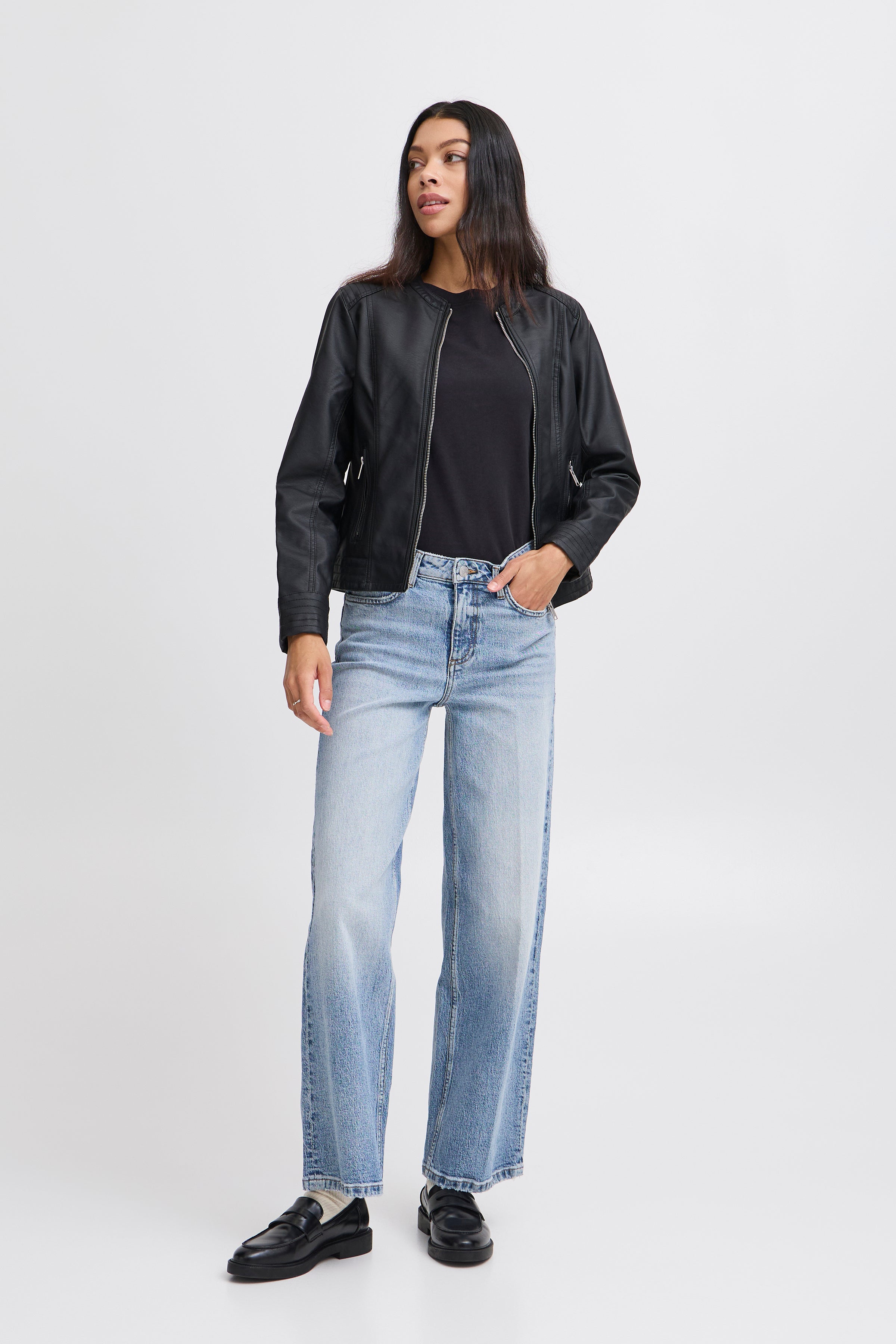B.Young Acom Faux Leather Jacket