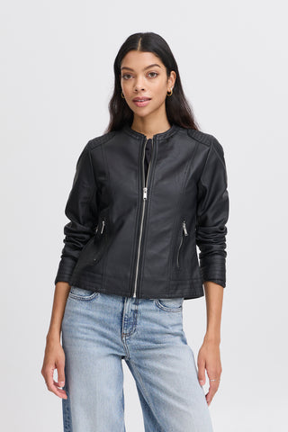 B.Young Acom Faux Leather Jacket
