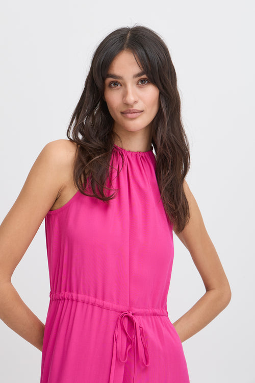 B.Young Gigi Summer Sleeveless Tie Waist Maxi Dress