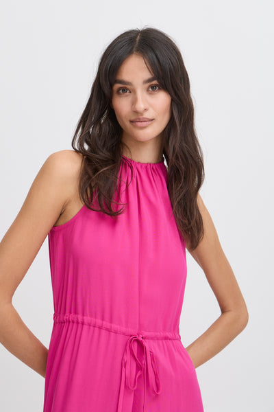 B.Young Gigi Summer Sleeveless Tie Waist Maxi Dress