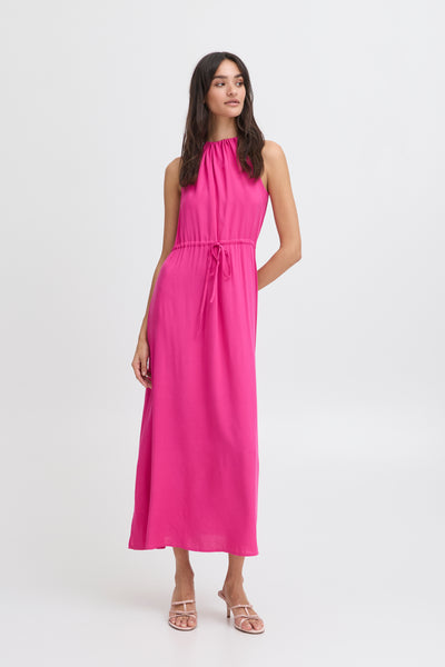 B.Young Gigi Summer Sleeveless Tie Waist Maxi Dress