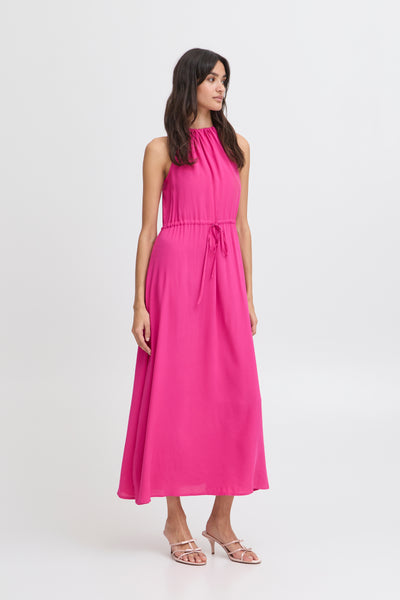 B.Young Gigi Summer Sleeveless Tie Waist Maxi Dress
