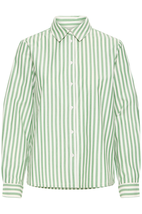 B.Young Hetila Green Stripe Shirt