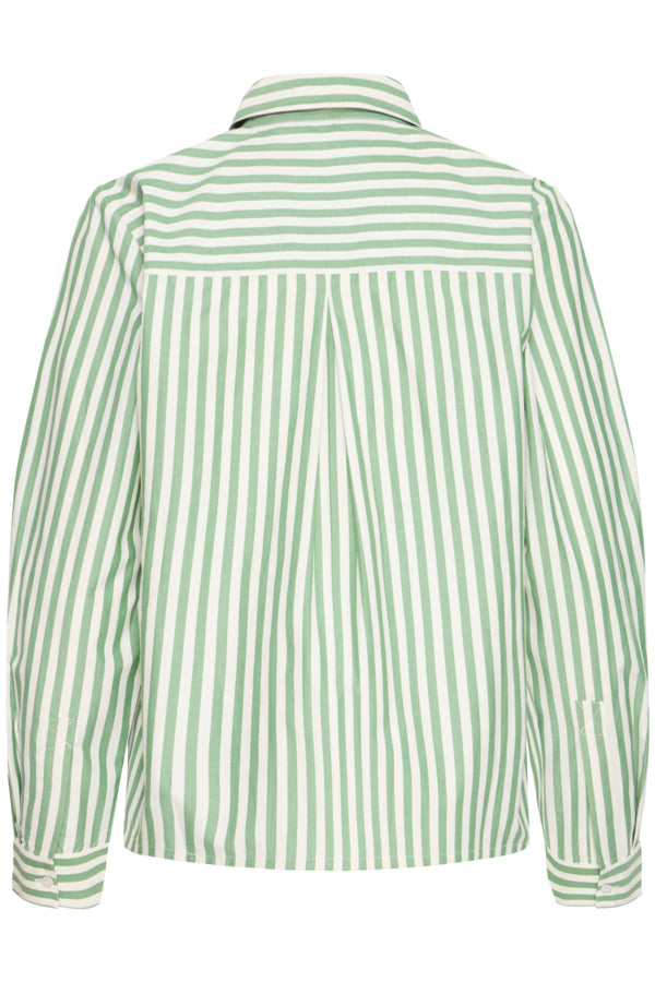 B.Young Hetila Green Stripe Shirt