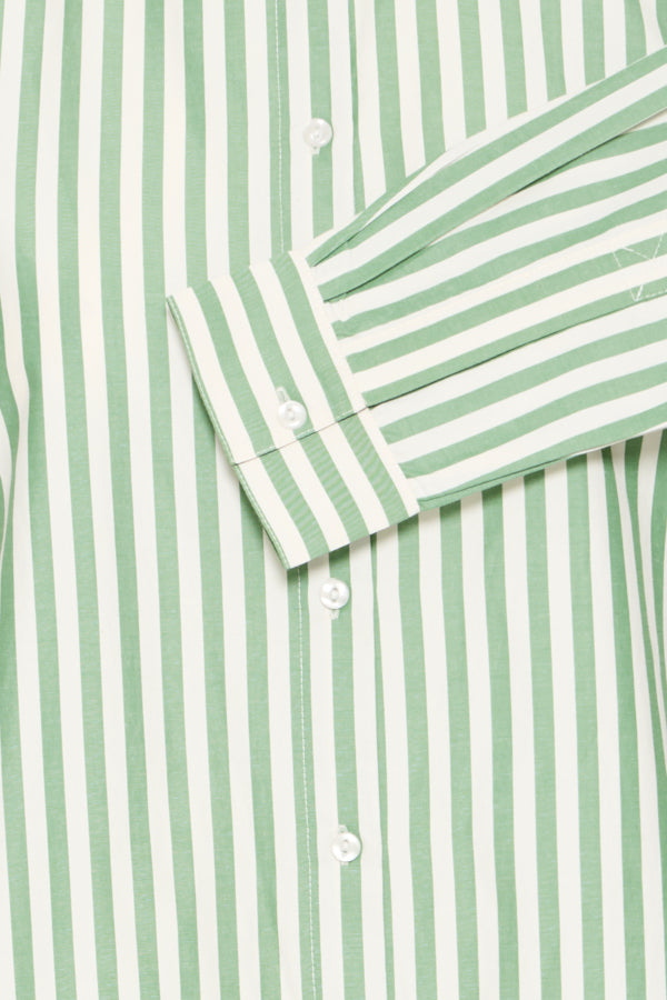 B.Young Hetila Green Stripe Shirt