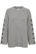 B.Young Manina Button Rib Jumper