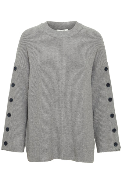 B.Young Manina Button Rib Jumper
