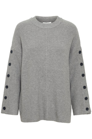 B.Young Manina Button Rib Jumper