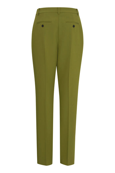 B.Young Denoa Slim Leg Trousers - Green