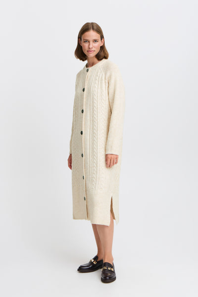 B.Young Nello Cable Knit Cardigan Dress