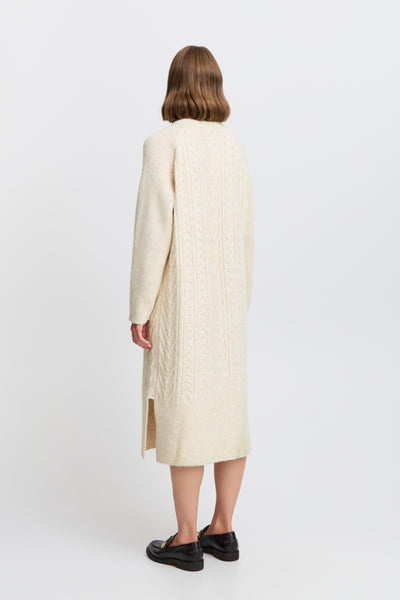 B.Young Nello Cable Knit Cardigan Dress