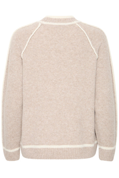 B.Young Ninna Contrast Piping High Neck Jumper