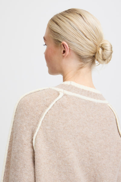 B.Young Ninna Contrast Piping High Neck Jumper