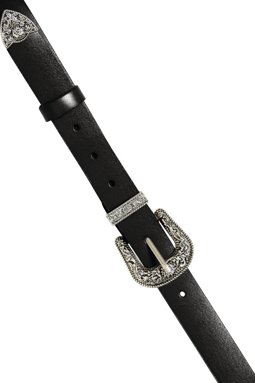 B.Young Leather Western Belt