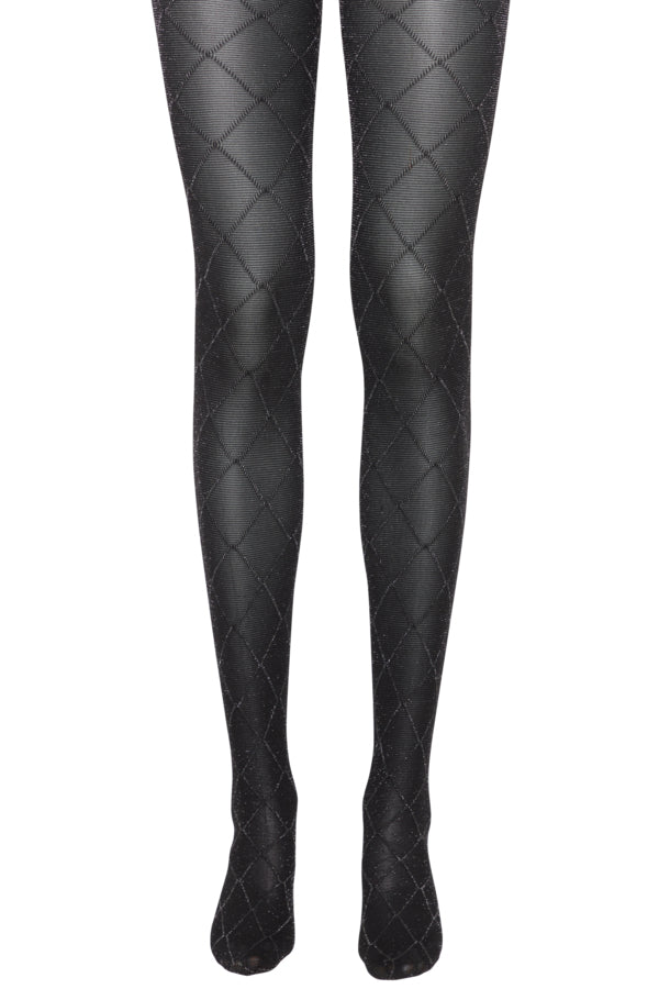 B.Young Williana Diamond Check Tights