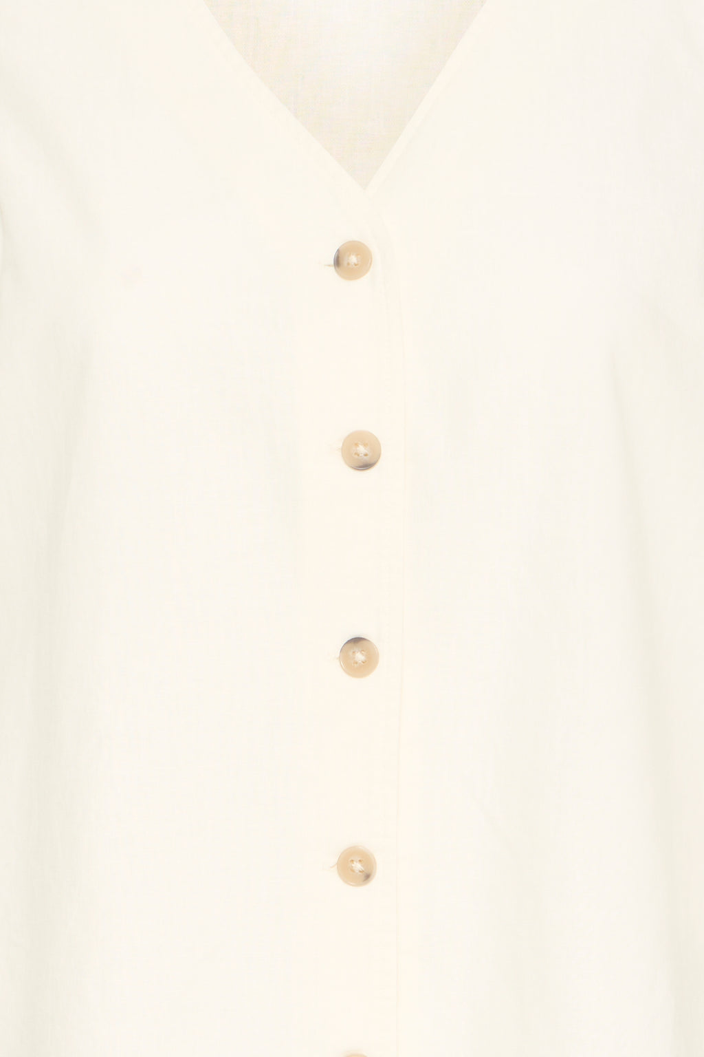 B.Young Falakka Ruffle Sleeve Button Front Blouse - Cream