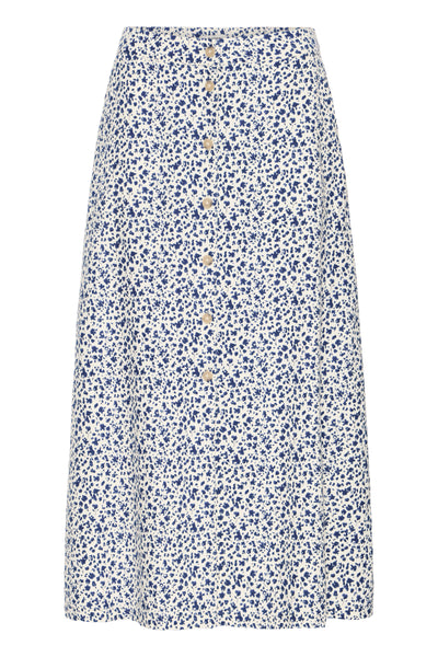 B.Young Falakka Floral Button Through Midi Skirt