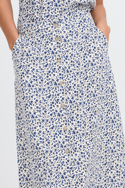 B.Young Falakka Floral Button Through Midi Skirt