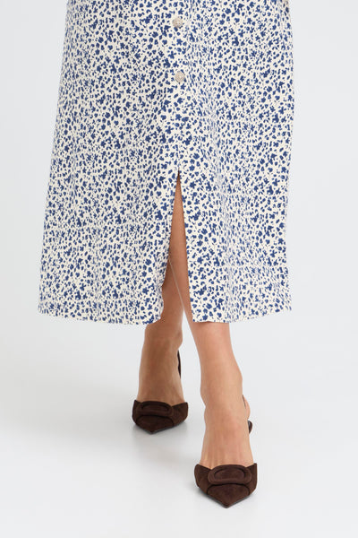 B.Young Falakka Floral Button Through Midi Skirt