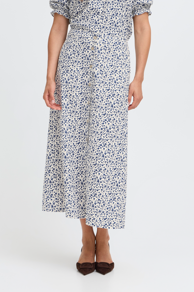 B.Young Falakka Floral Button Through Midi Skirt